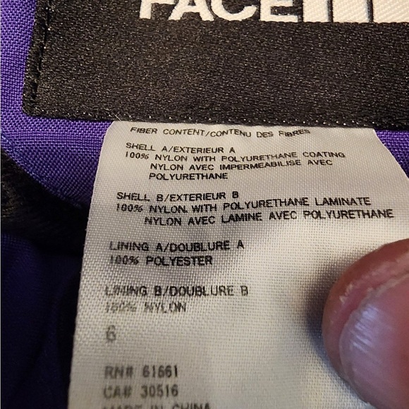 The North Face Jacket Womens 6 Vintage 90s Purple Black Extreme Gear Ski Tech - Picture 8 of 8